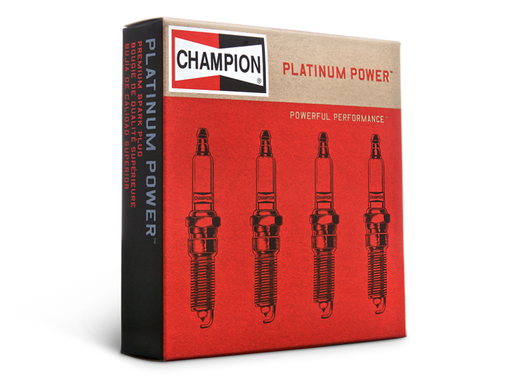 Champion Platinum Power Spark Plug package view platinum power spark plug by champion